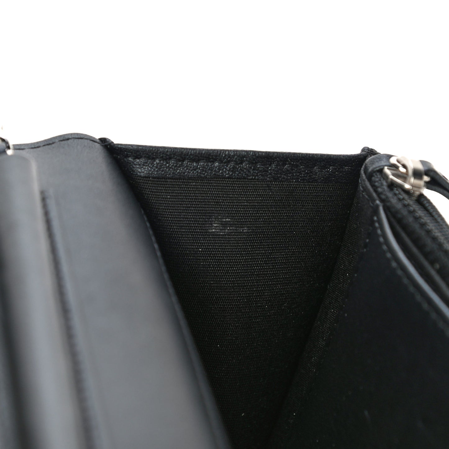 Caviar Quilted Vintage Mademoiselle Wallet On Chain WOC Black