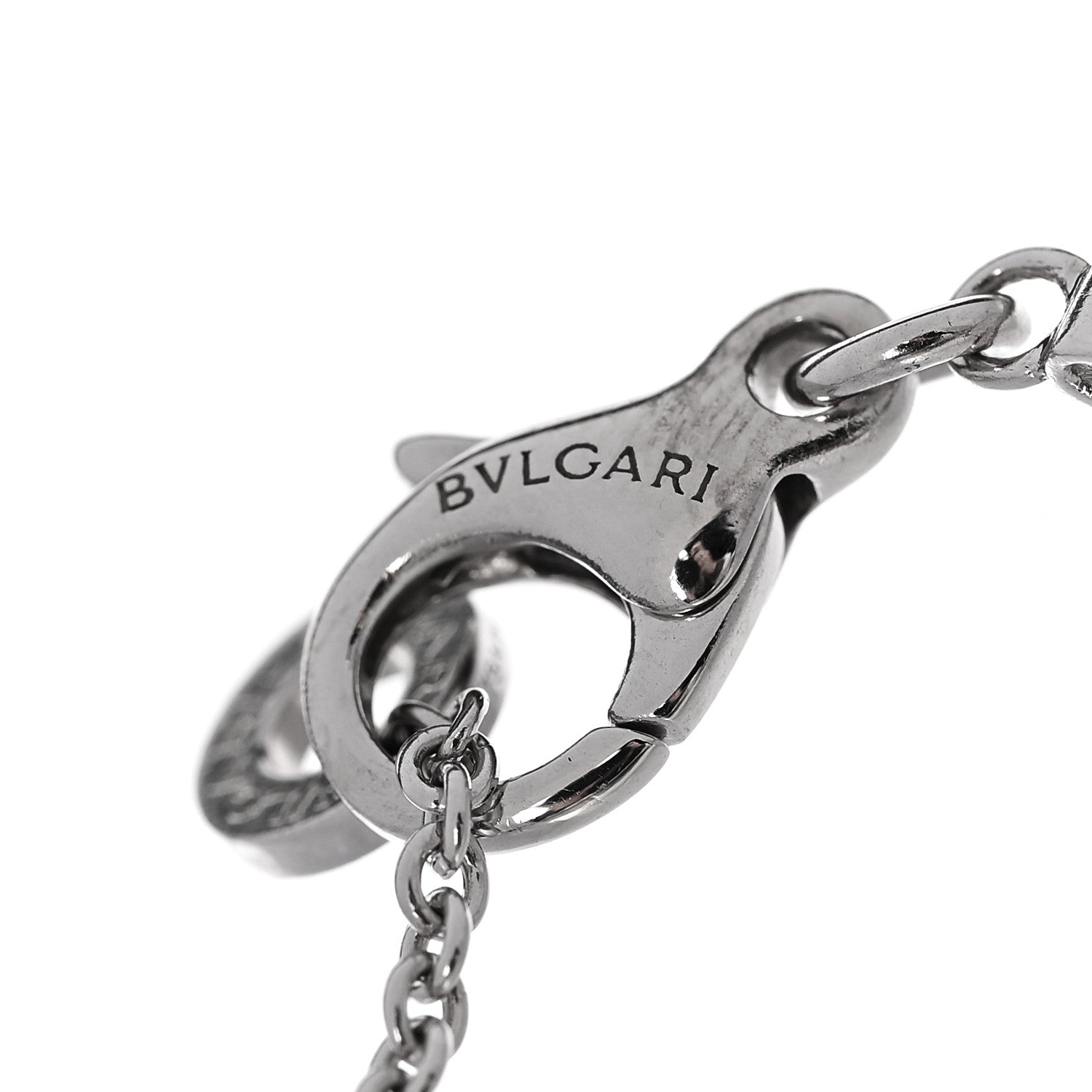Bulgari 18K White Gold Diamond BVLGARI BVLGARI Openwork Bracelet