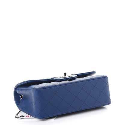Chanel Caviar Quilted Mini Rectangular Flap Dark Blue 5 of 9