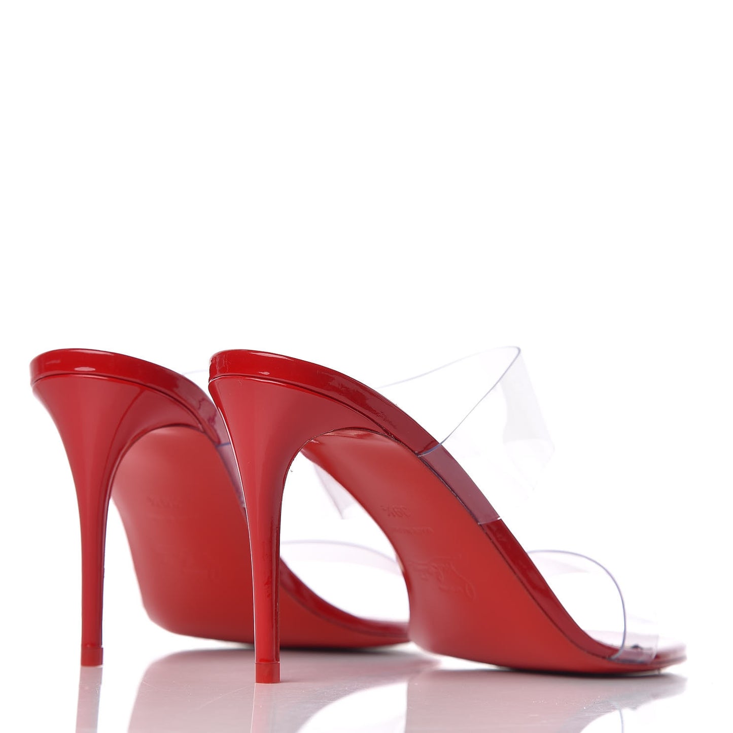 Patent PVC Just Nothing 85 Slide Sandals 39.5 Loubi