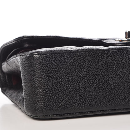 Chanel Caviar Quilted Medium Double Flap Black 15 of 17