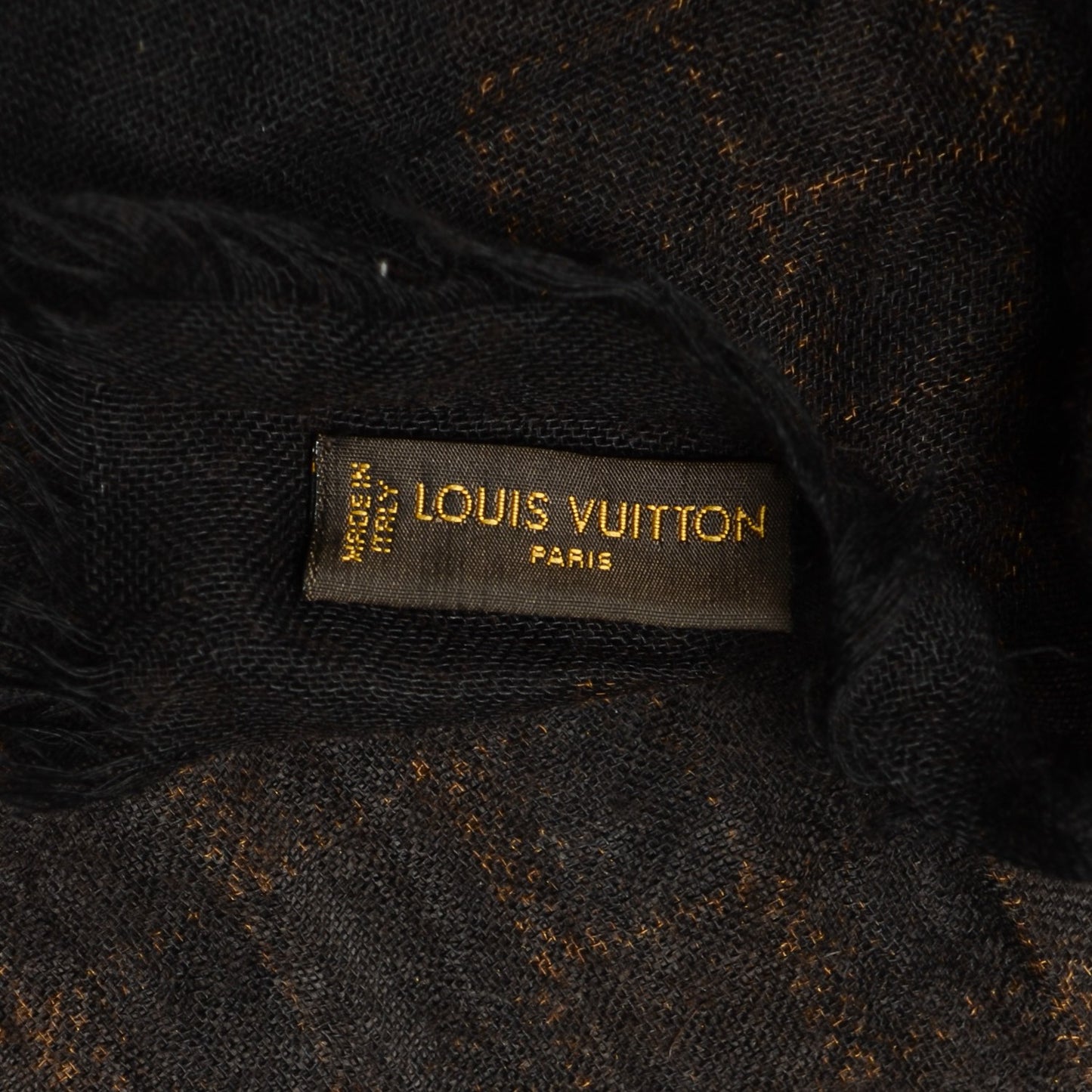 Cashmere Silk Etole Stole Damier Ebene