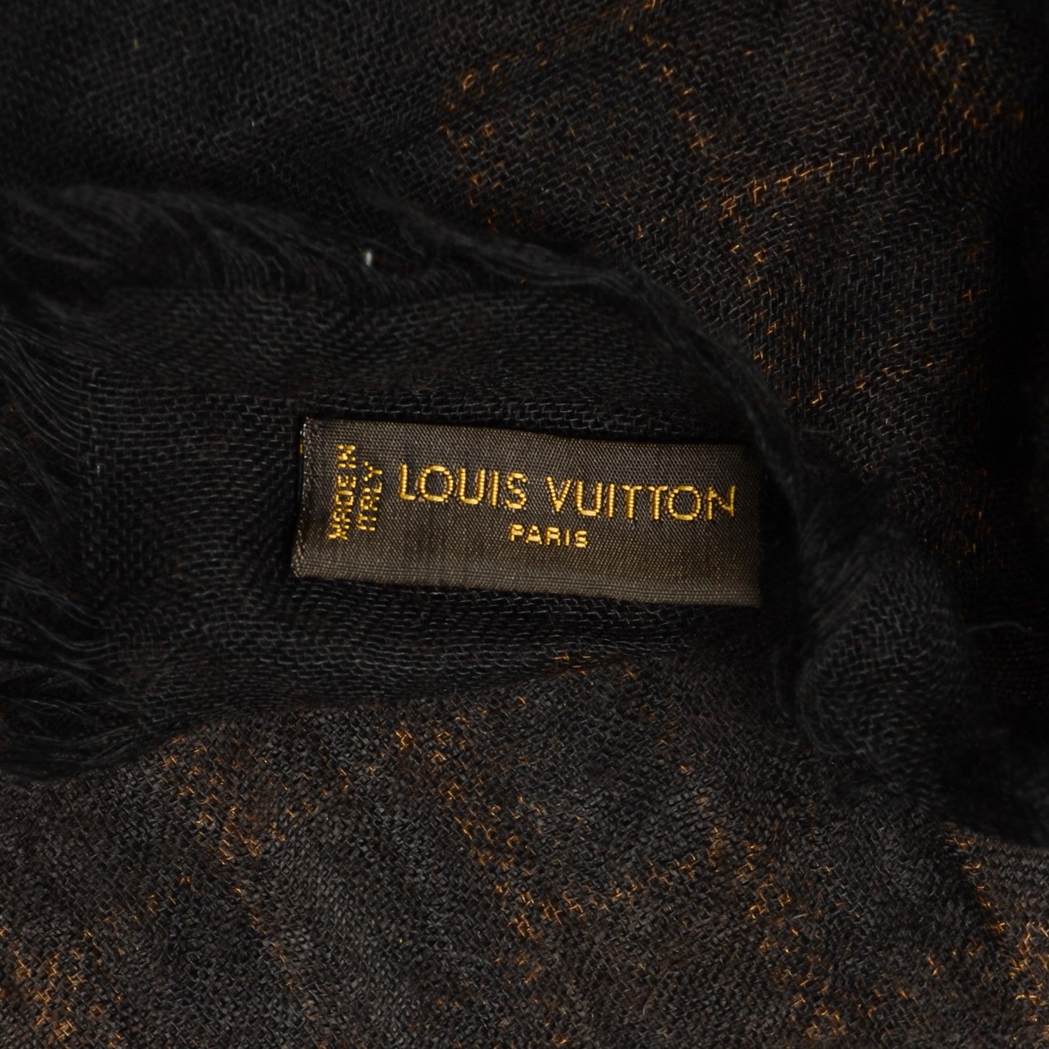 Louis Vuitton Cashmere Silk Etole Stole Damier Ebene 5 of 6
