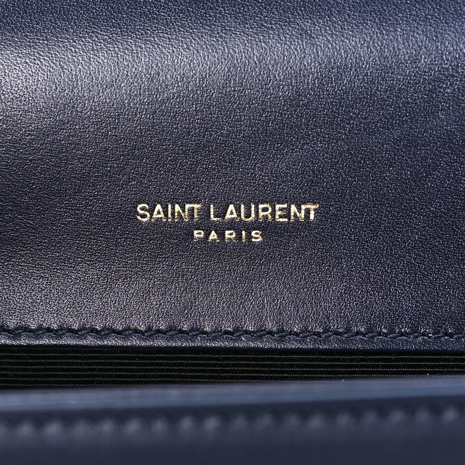 Saint Laurent Calfskin Small Monogram Kate Satchel Deep Marine 6 of 11