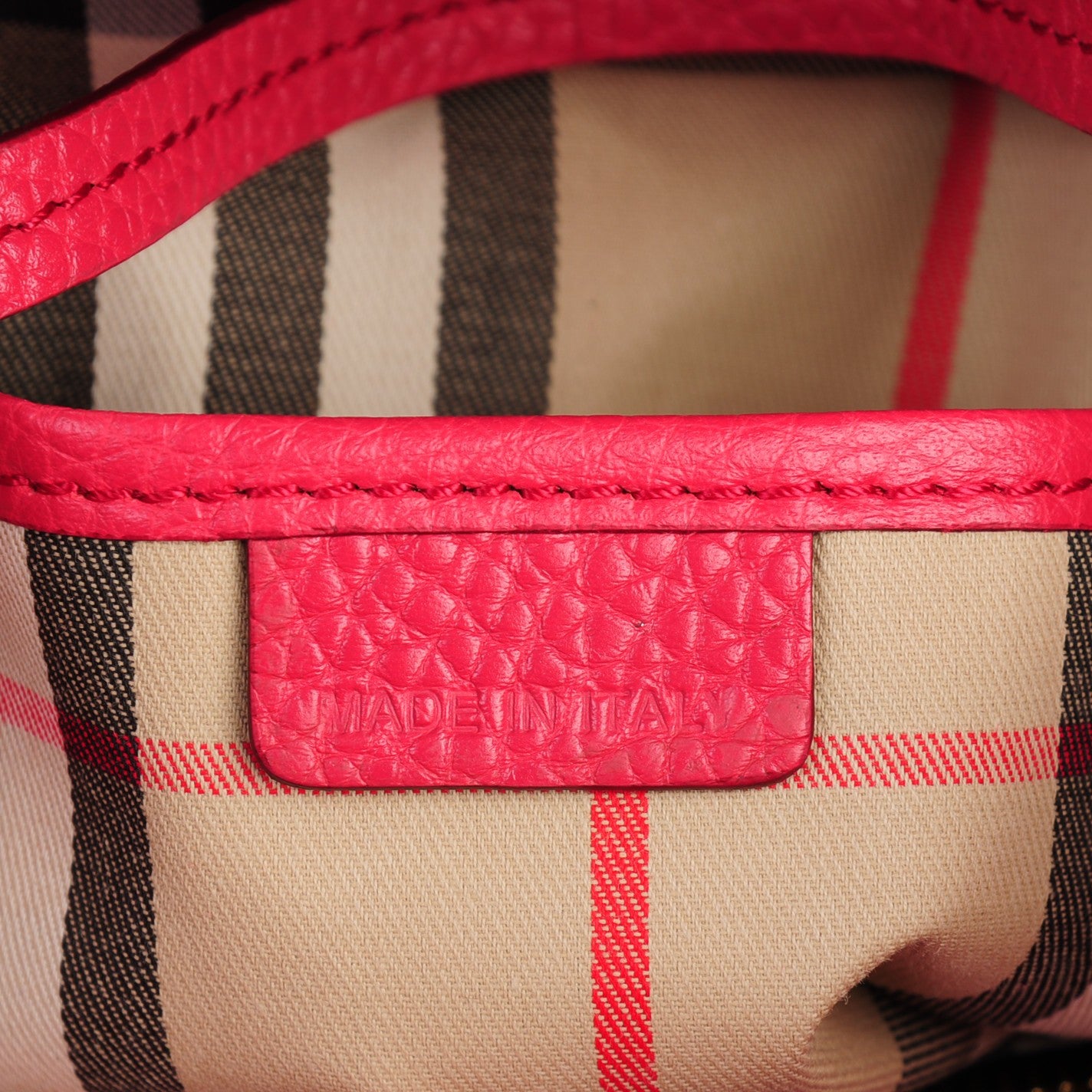 London Grainy Calfskin Medium Baynard Tote Pink Azalea