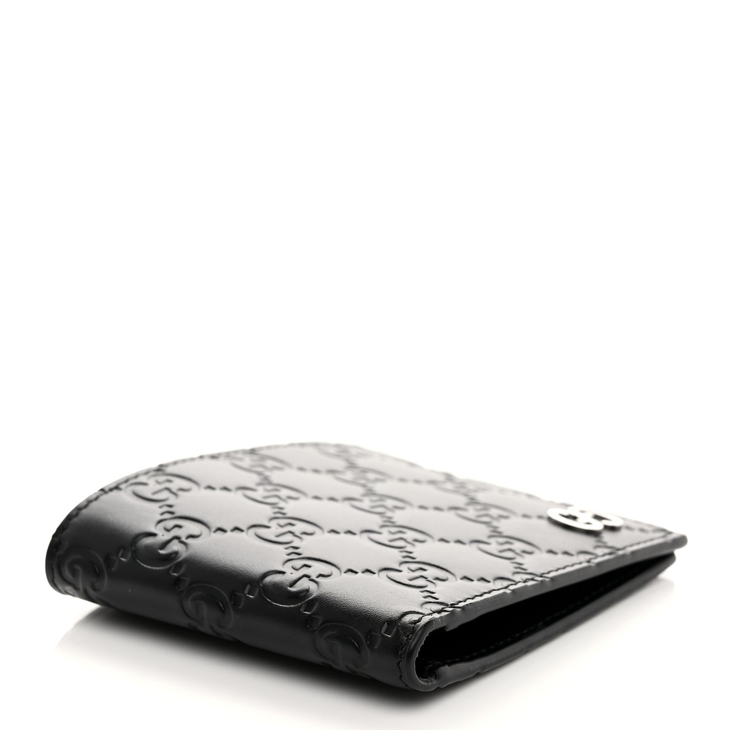Guccissima Signature Dorian Bi-Fold Wallet Black