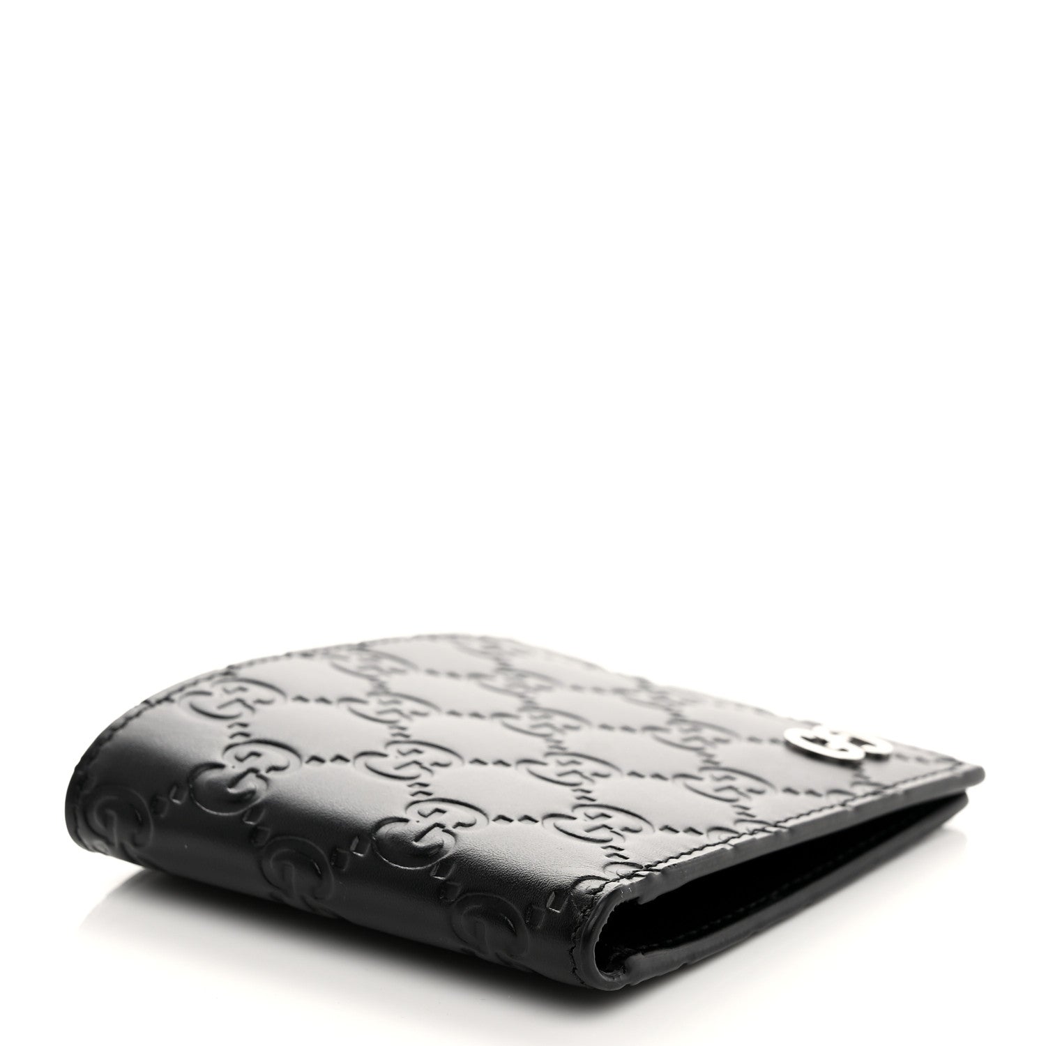 Gucci Guccissima Signature Dorian Bi-Fold Wallet Black 4 of 9
