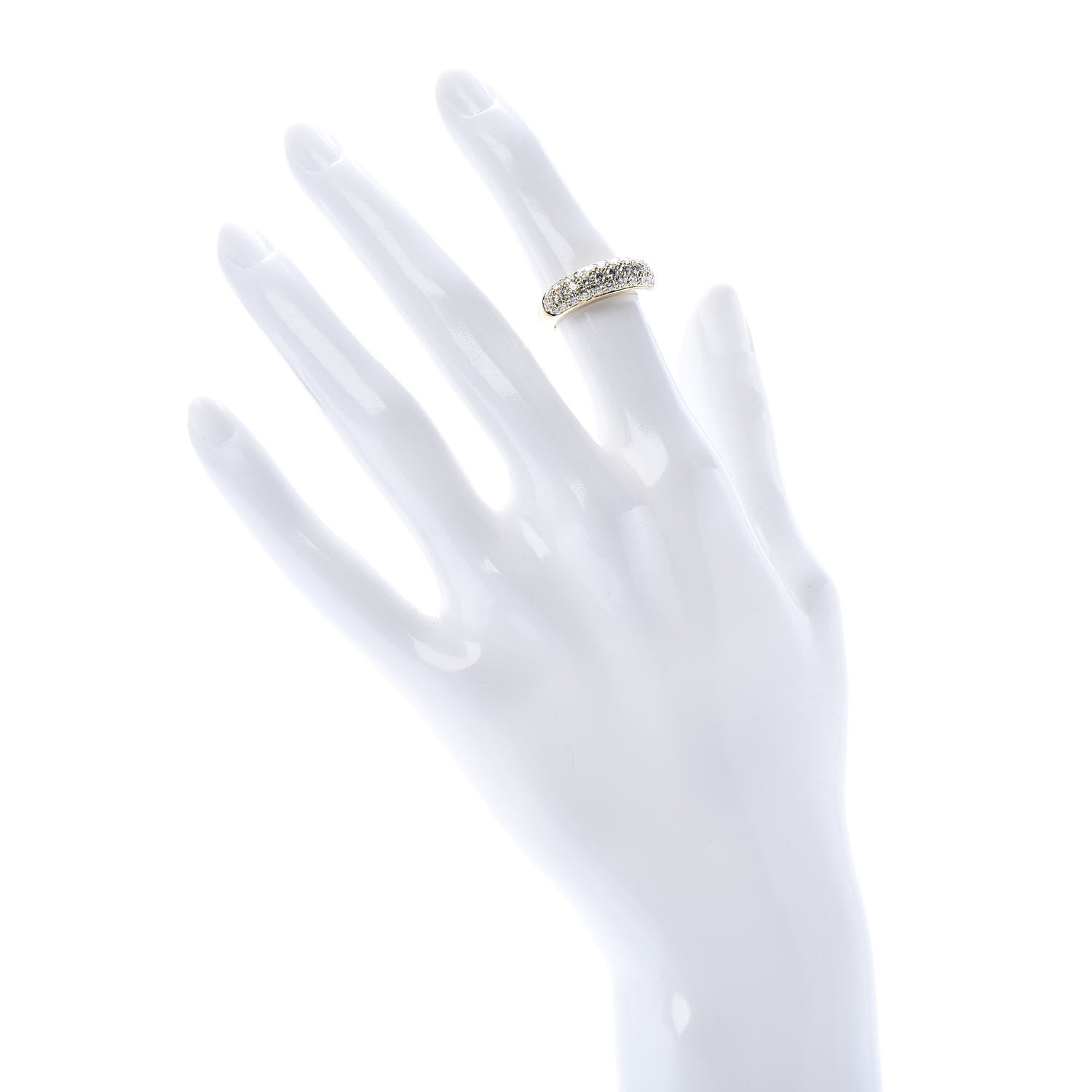 Cartier 18K Yellow Gold Diamond 6mm Etincelle de Band Ring 47 4 2 of 7