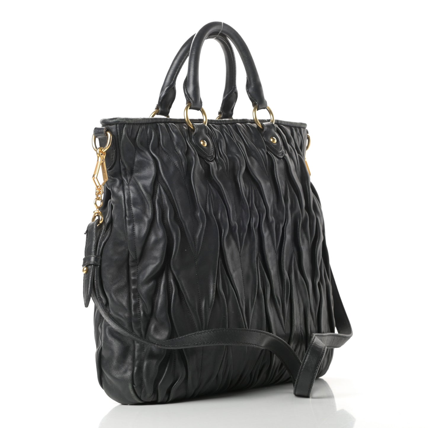 Nappa Matelasse Tote Black