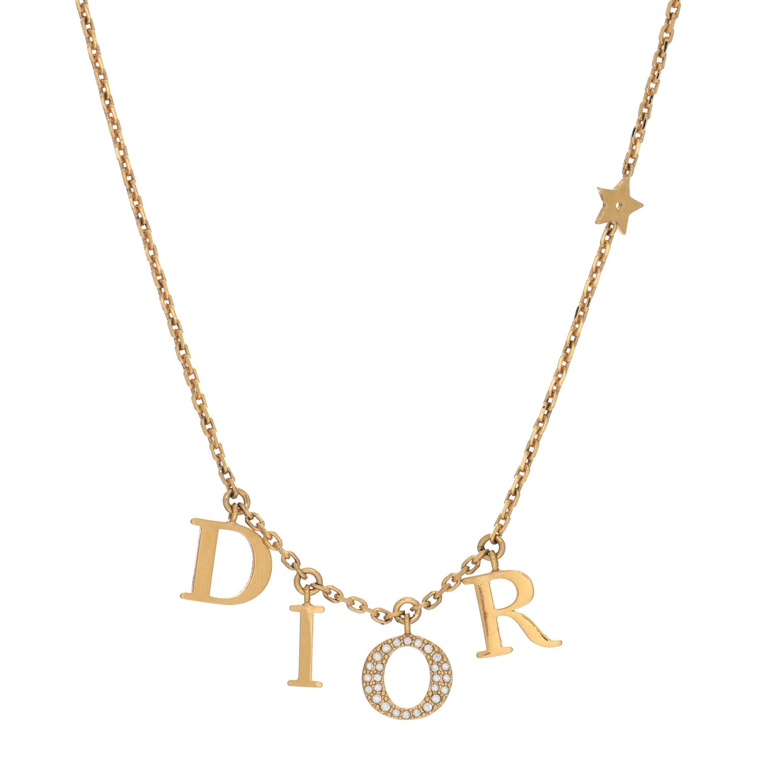 Christian Dior Crystal Dio(r)evolution Necklace Gold 1 of 4