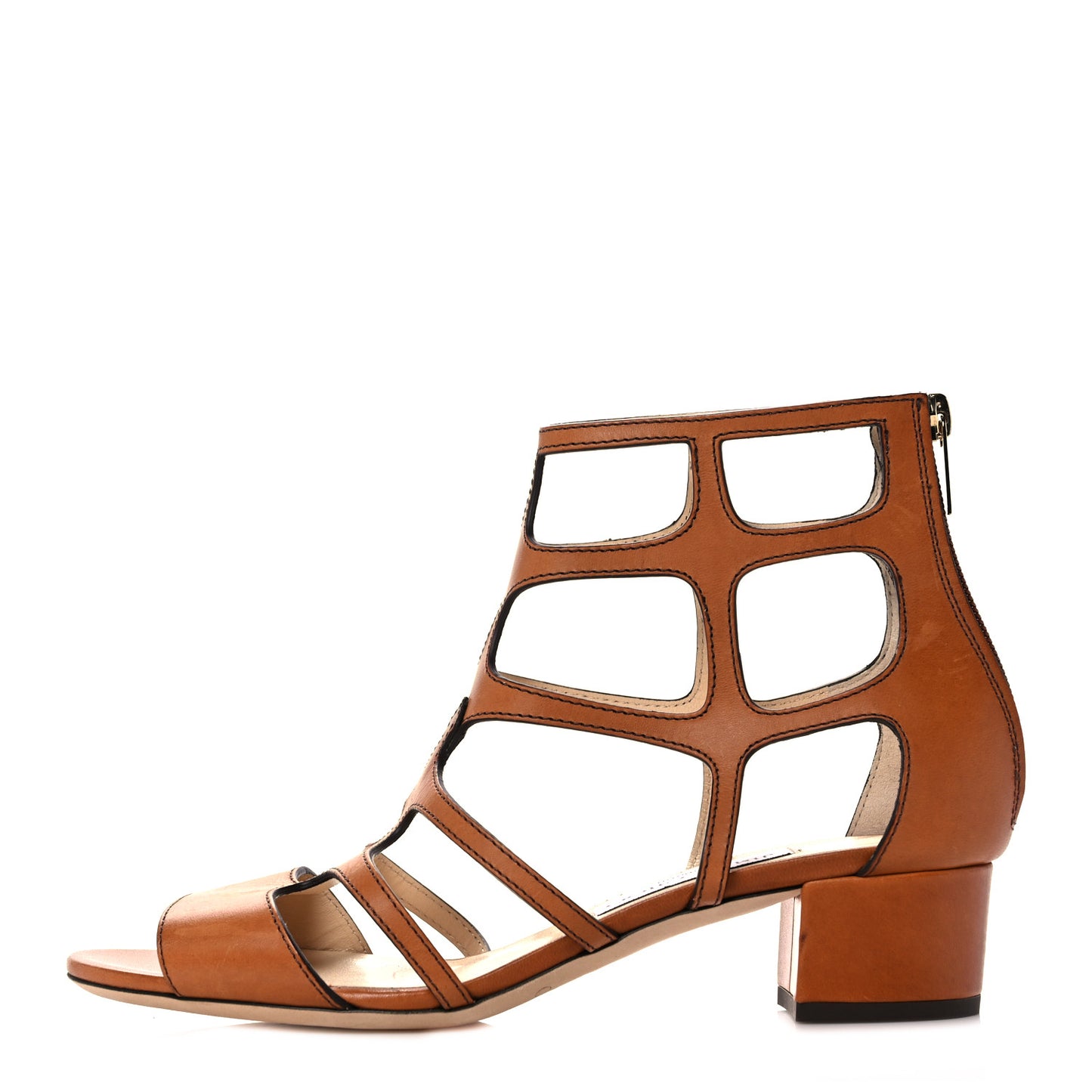 Calfskin Ren 35 Sandals 39 Brown