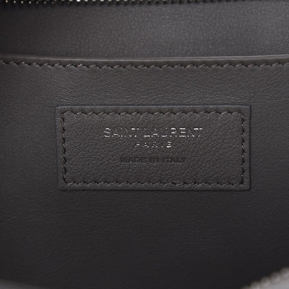 Saint Laurent Smooth Calfskin Crocodile Embossed Baby Monogram Downtown Cabas Earth 6 of 7