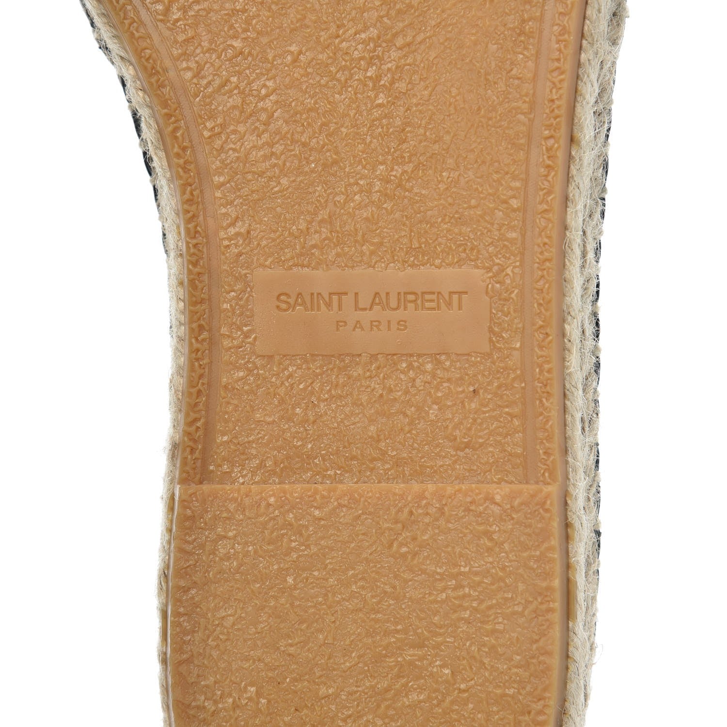 Saint Laurent Calfskin Men's Monogram Espadrilles 43 Black 6 of 9