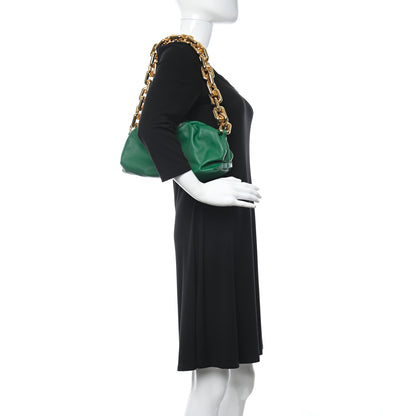 Bottega Veneta Calfskin The Pouch Chain Racing Green 3 of 10