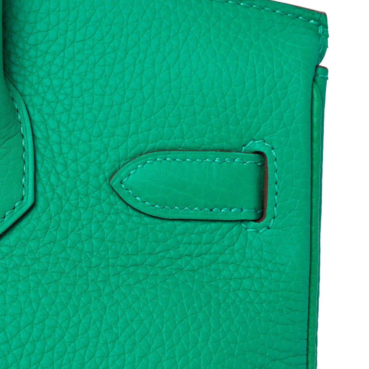 Hermes Taurillon Clemence Birkin 30 Menthe 10 of 31