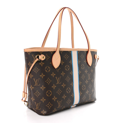 Louis Vuitton Monogram My LV Heritage Neverfull PM Blue White 4 of 10
