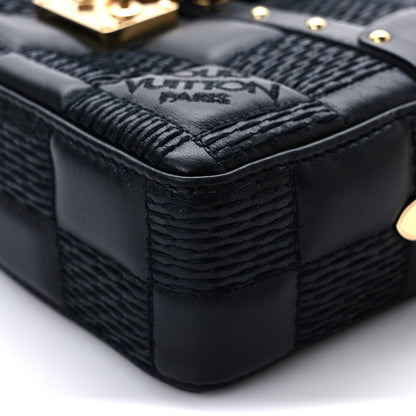 Louis Vuitton Lambskin Damier Quilt Troca PM Black 8 of 9