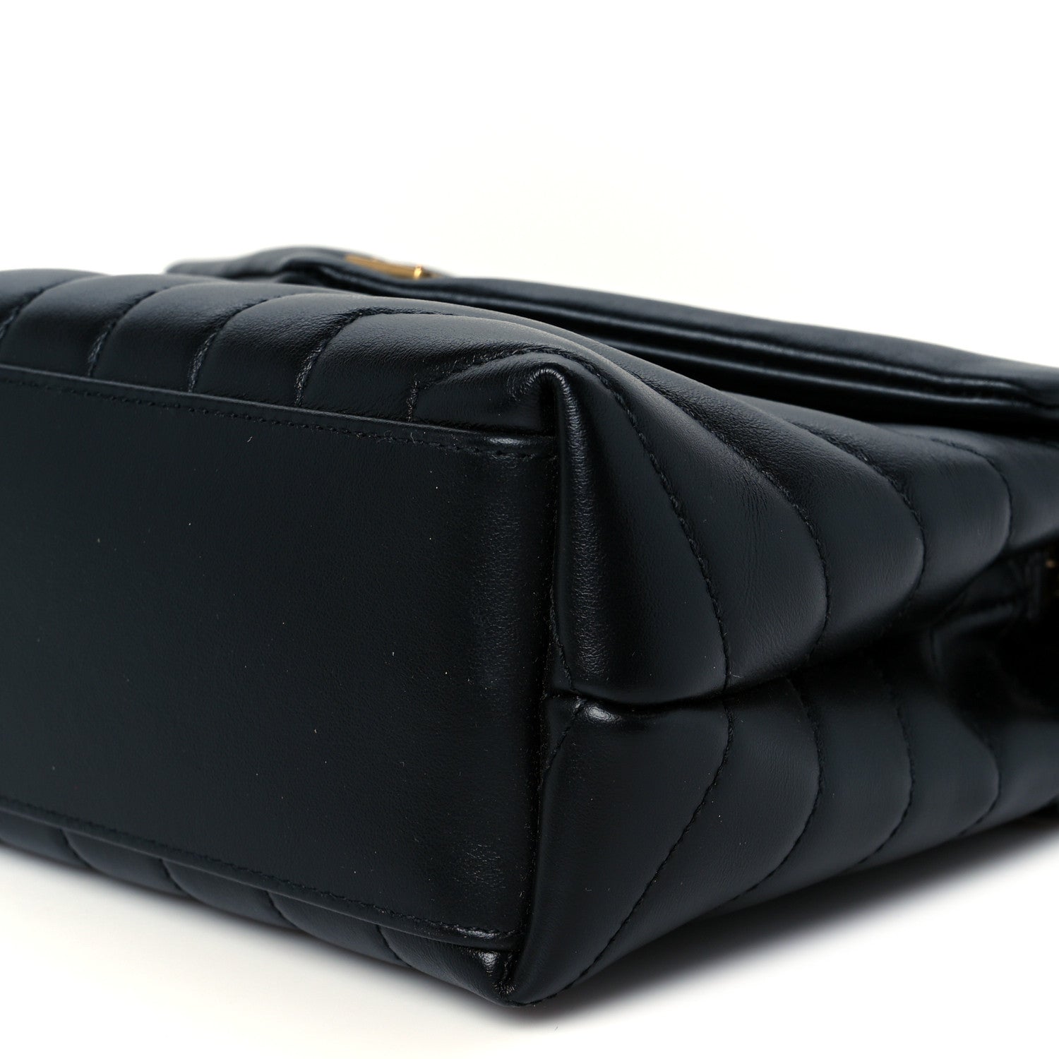 Saint Laurent Calfskin Y Quilted Monogram Small Loulou Chain Satchel Black 11 of 11