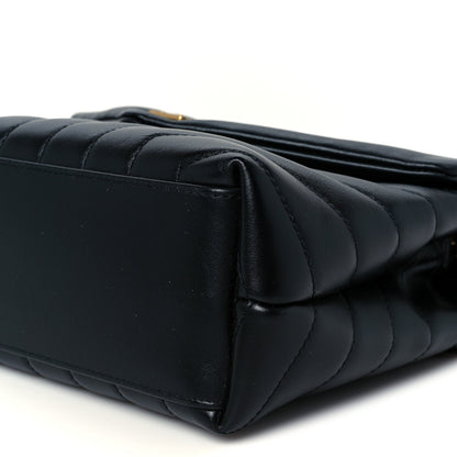 Saint Laurent Calfskin Y Quilted Monogram Small Loulou Chain Satchel Black 11 of 11
