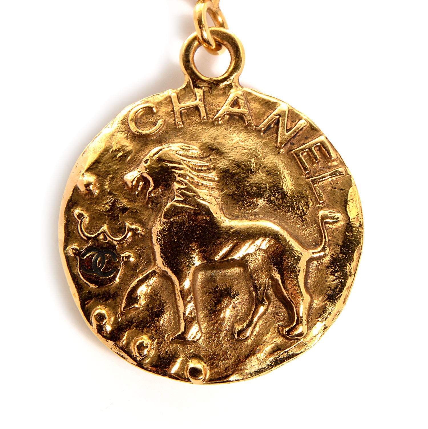 Chanel Lion Keychain Gold 3 of 4