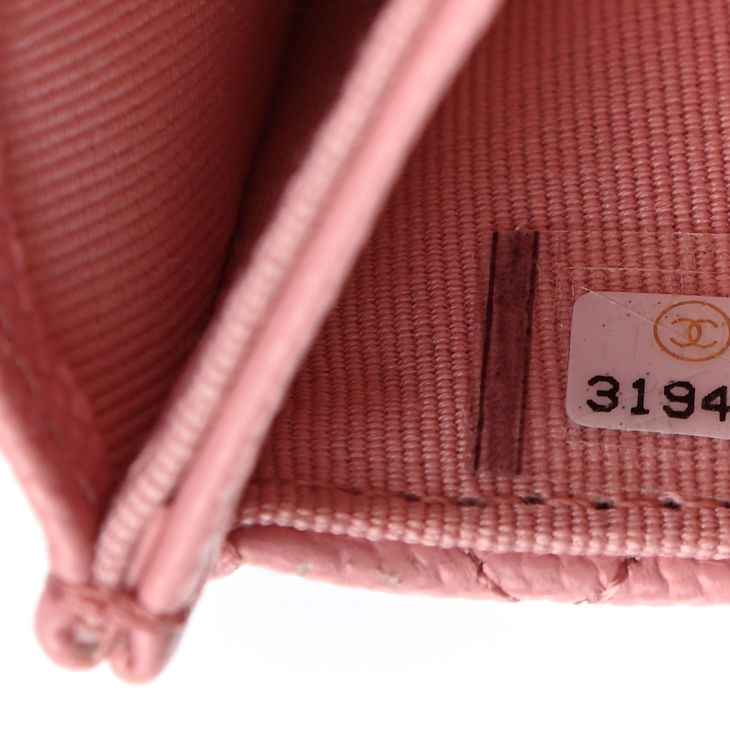 Chanel Caviar Quilted Flap Card Holder Wallet Light Pink 8 of 8