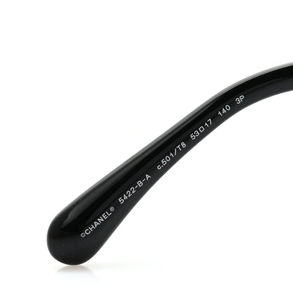 Chanel Acetate Strass Square Sunglasses 5422 Black 5 of 9