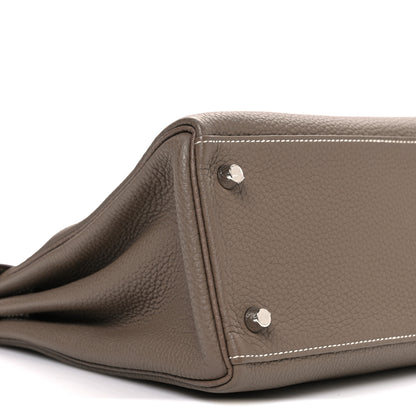 Hermes Togo Kelly Retourne 28 Etoupe 9 of 11