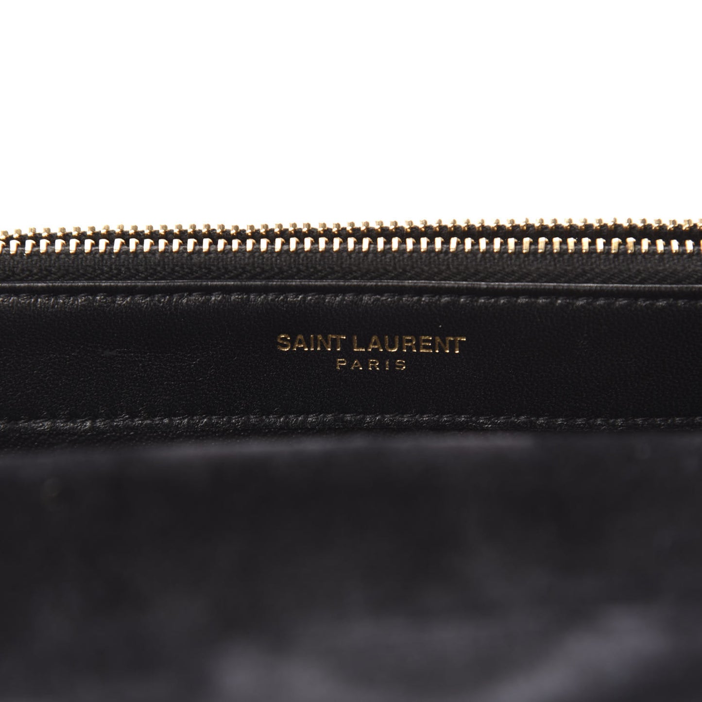Metallic Calfskin Matelasse Chevron Monogram Envelope Chain Wallet Fuchsia