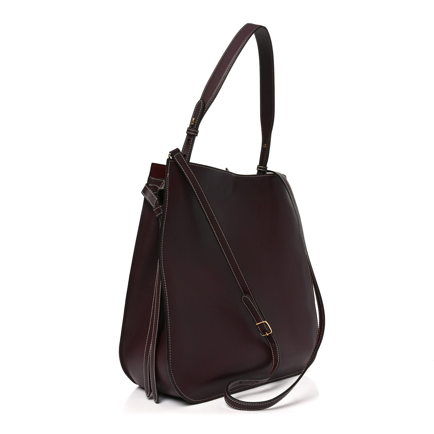 Mulberry Silky Calfskin Amberley Hobo Burgundy 3 of 9