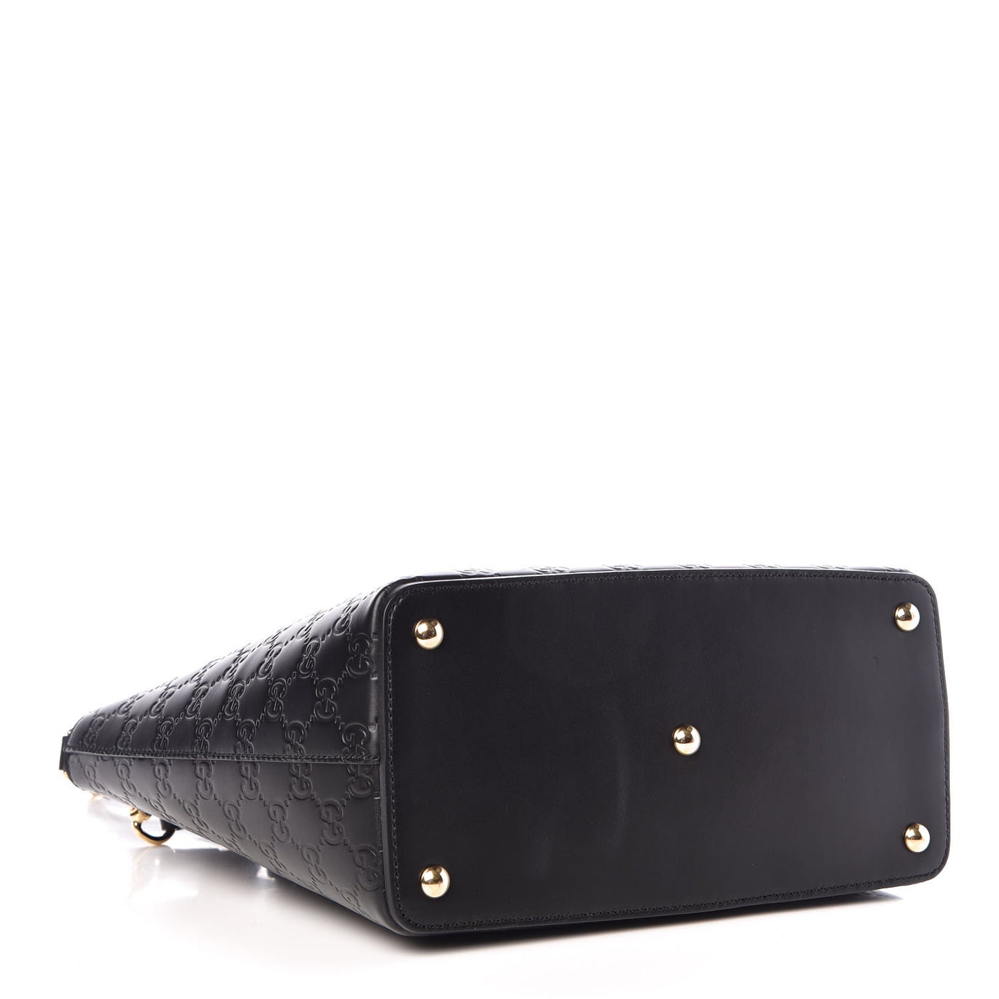 Guccissima Small Zippered Bucket Tote Black