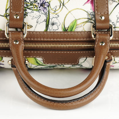 Gucci Canvas Flora Infinity Medium Joy Boston White Multicolor Acero 4 of 7