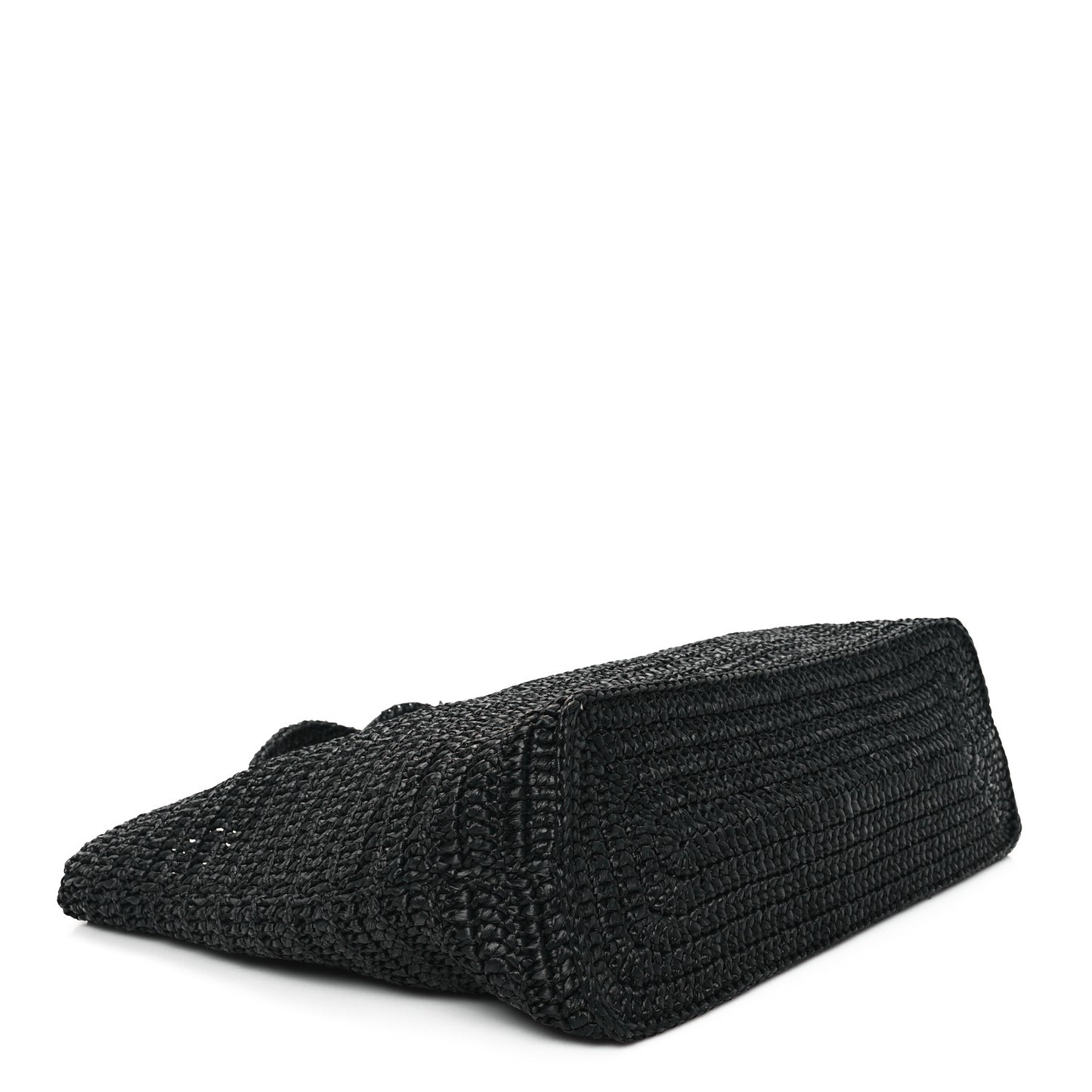 Raffia Rive Gauche Tote Black