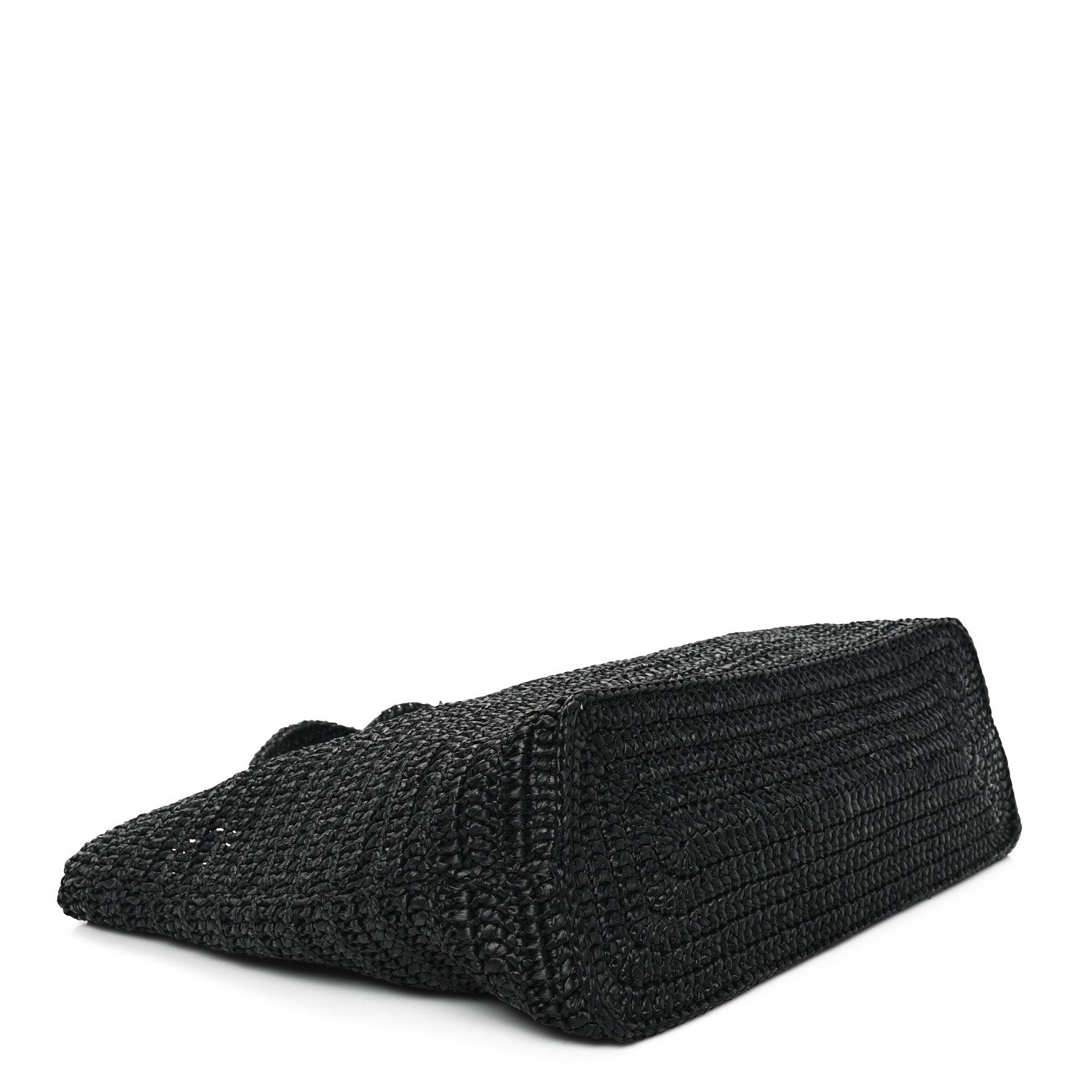 Saint Laurent Raffia Rive Gauche Tote Black 4 of 11