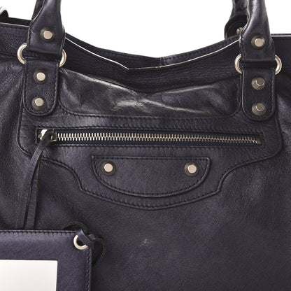 Balenciaga Laminated Agneau Classic Silver Hardware City Maree 10 of 10