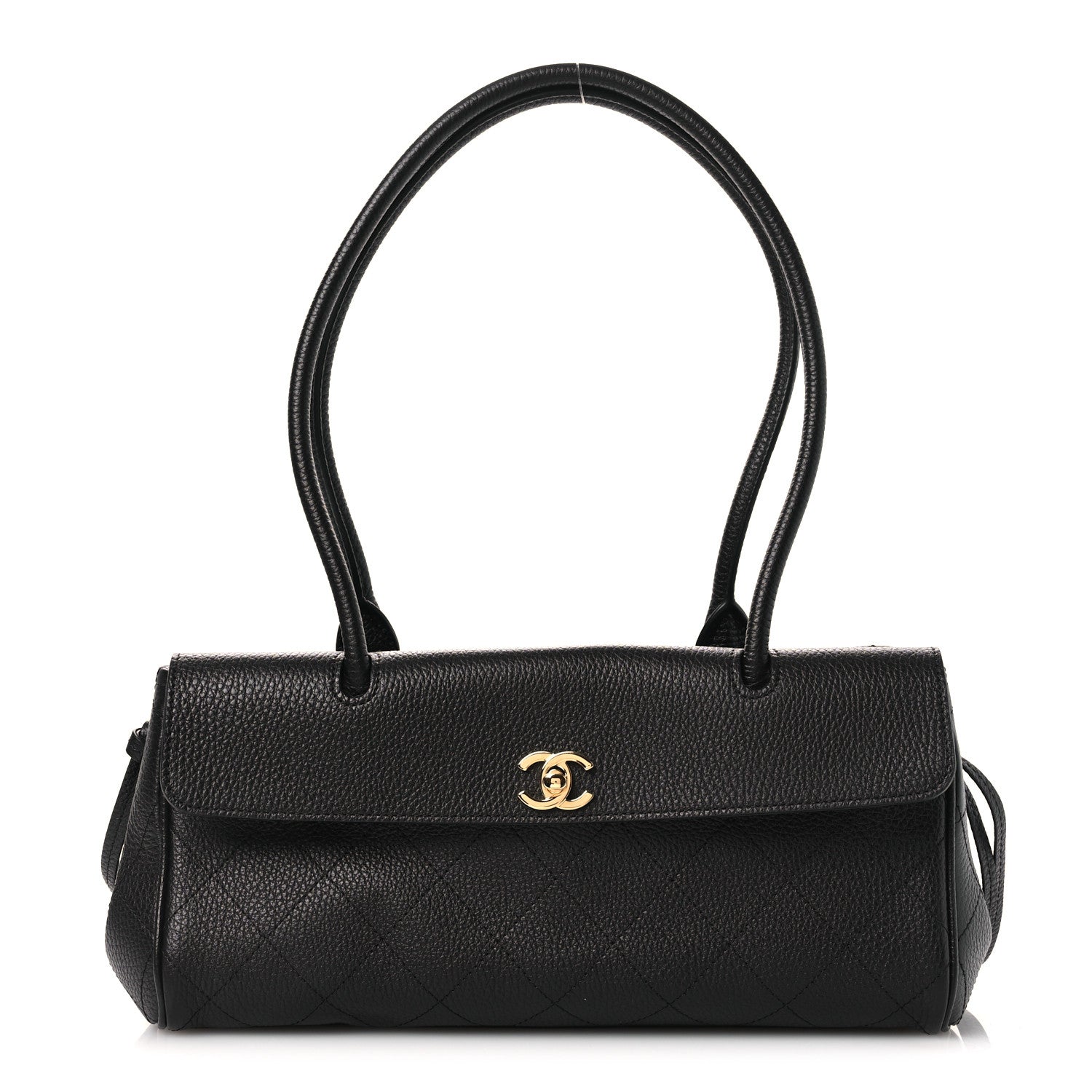 Chanel Grained Calfskin Stitched Urban Essentials Small Shopping Bag Black 1 of 10