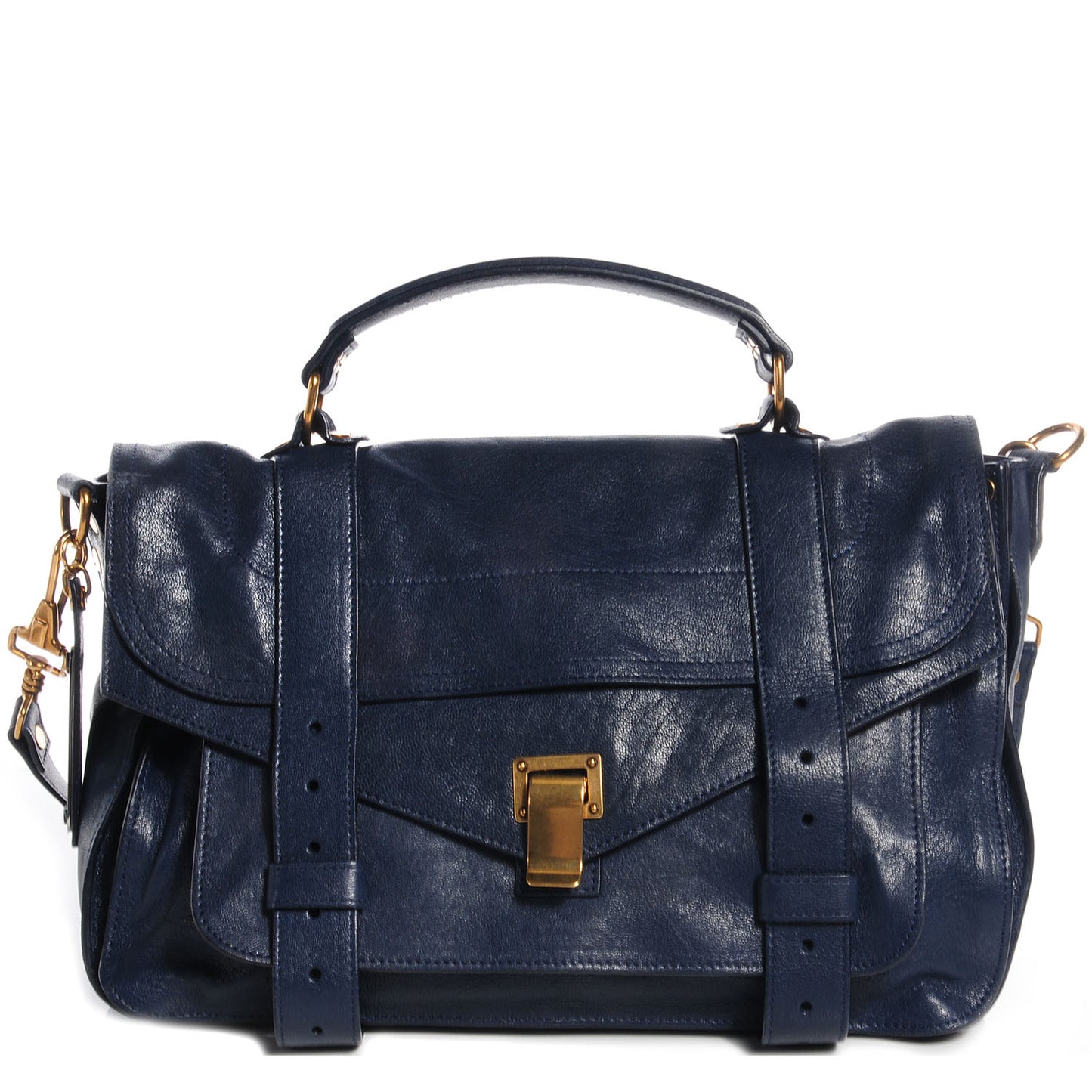 Lambskin PS1 Medium Satchel Marine