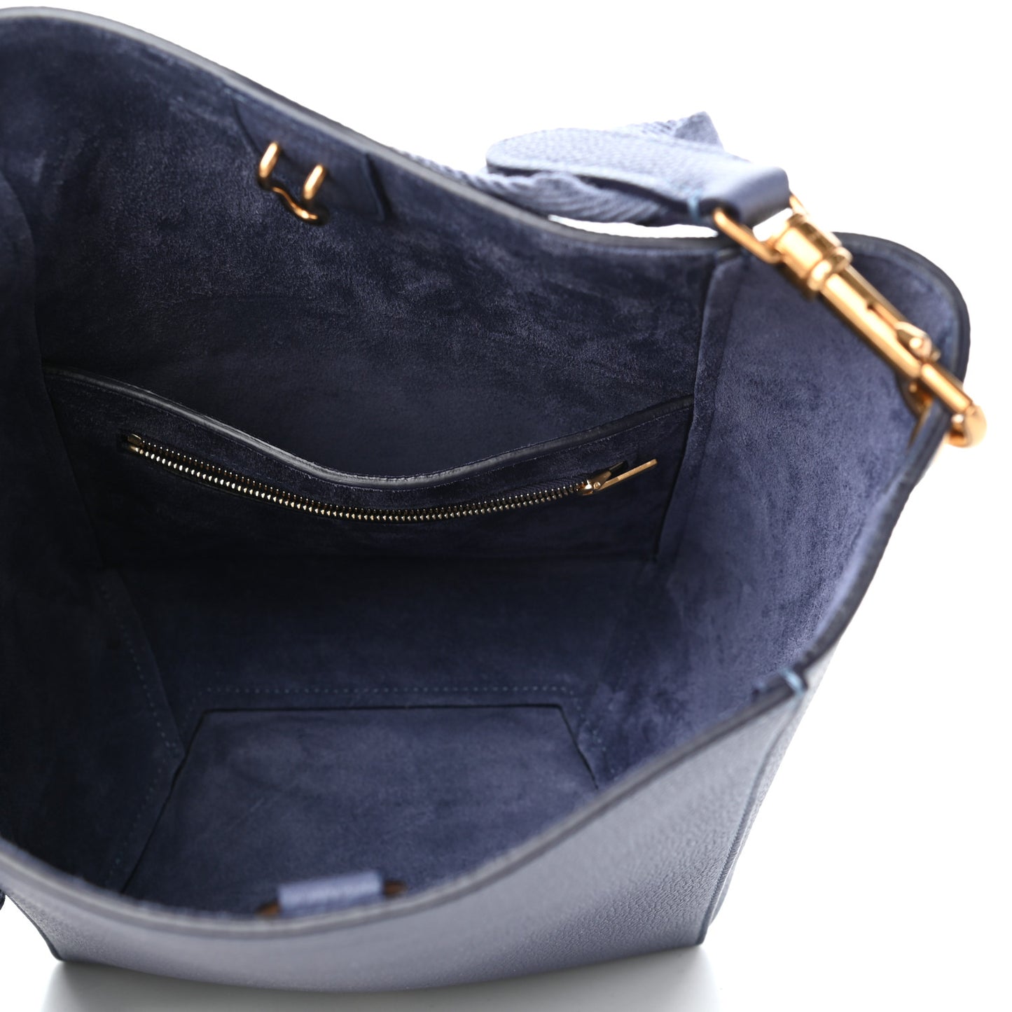 Soft Grained Calfskin Small Sangle Bucket Bag Chardon