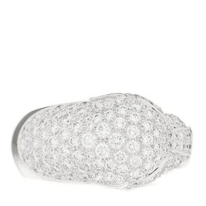 Cartier 18K White Gold Diamond Black Onyx Emerald Panthere De Cartier Ring 50 5.25 5 of 10