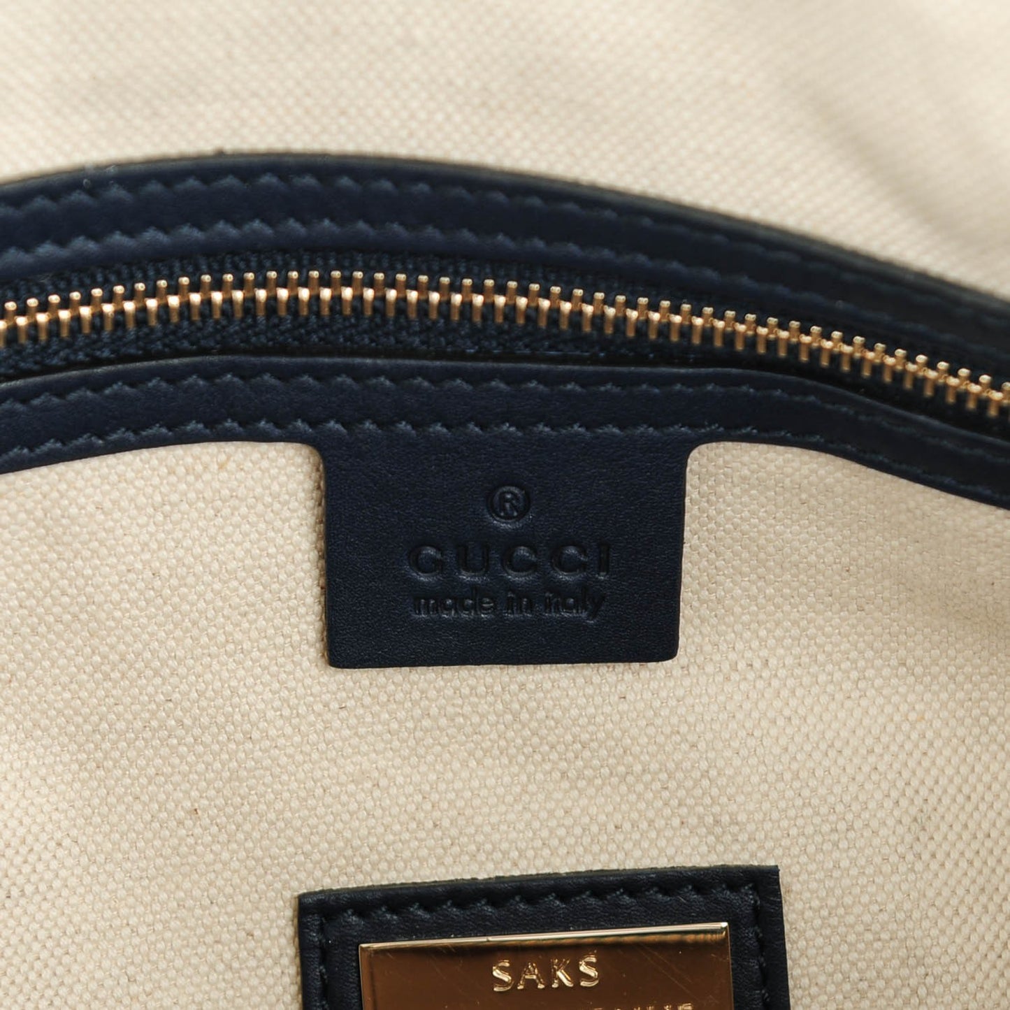 Calfskin Microguccissima Trim Medium Boston Blue Sapphire