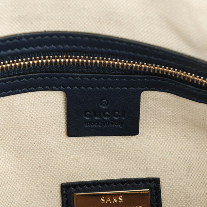 Gucci Calfskin Microguccissima Trim Medium Boston Blue Sapphire 10 of 10