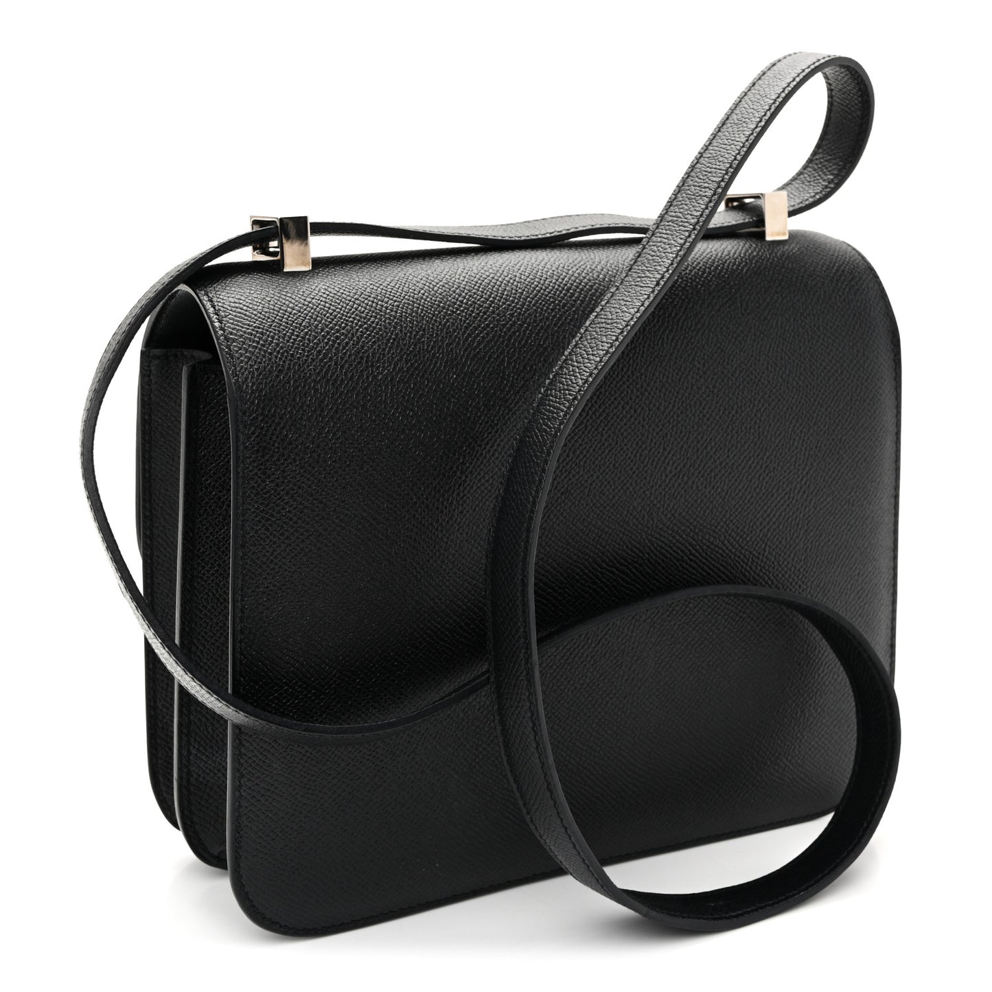 Epsom Enamel Constance 24 Black Bleu Saint Cyr