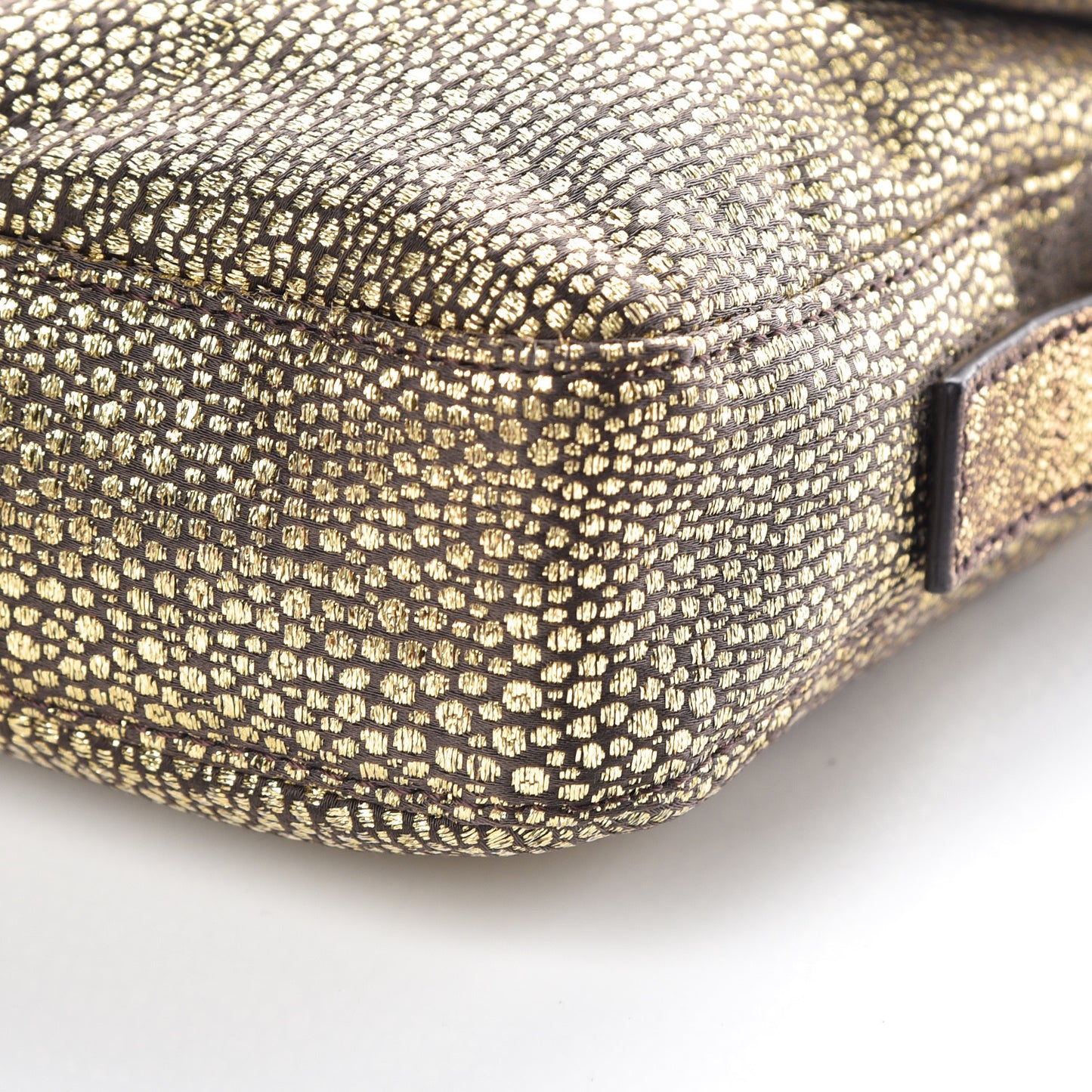 Metallic Canvas Baguette Gold