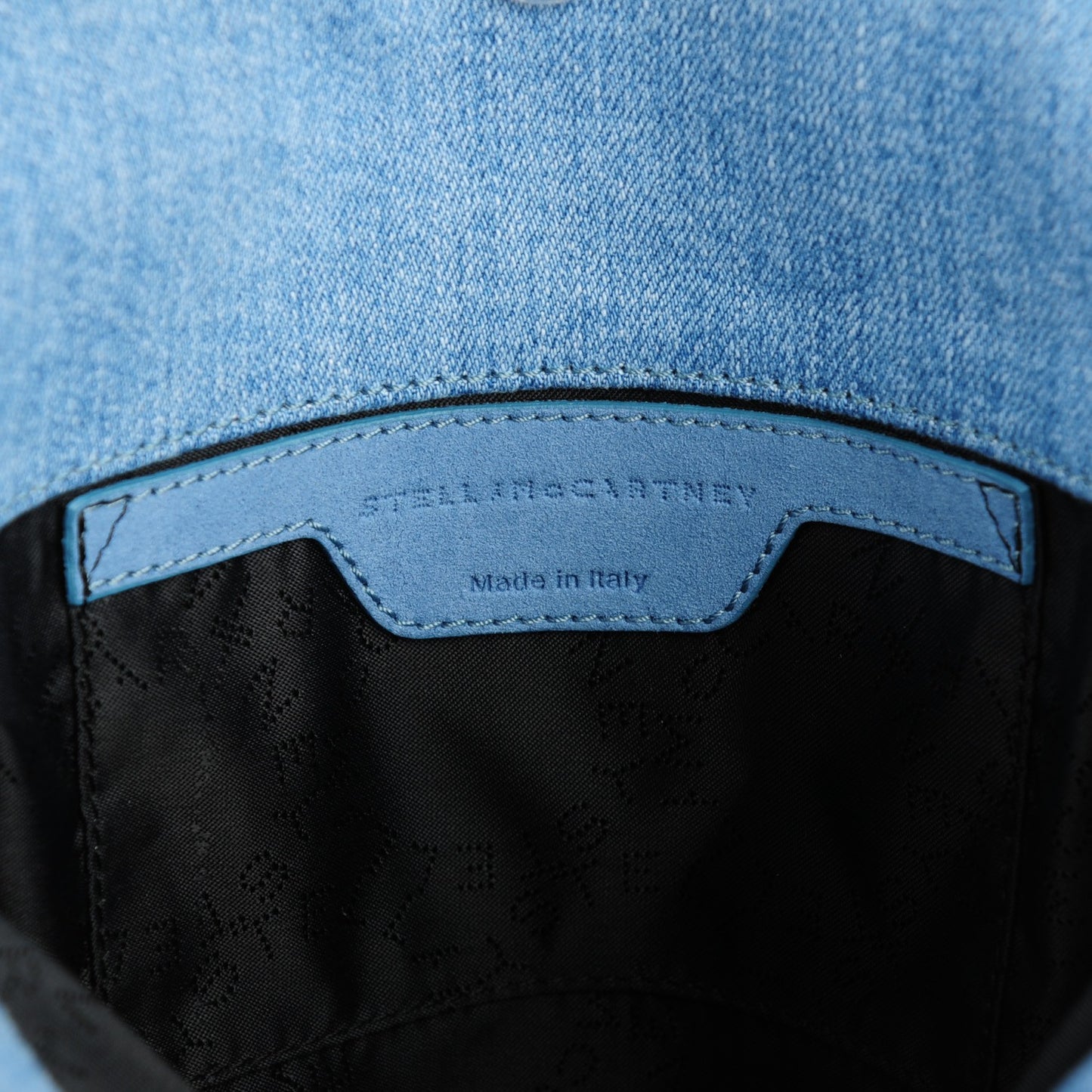 Denim Mini Star Falabella Tote Blue