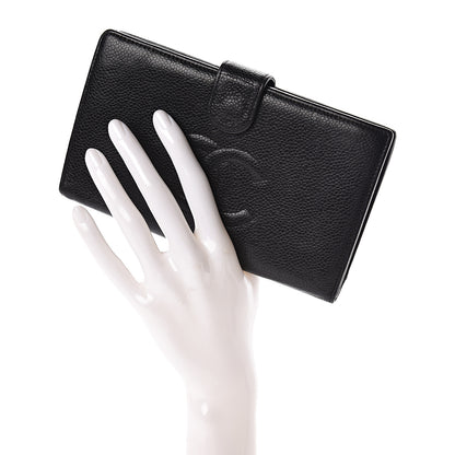 Chanel Caviar Timeless CC French Wallet Black 2 of 8