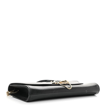 Valentino Garavani Vitello Demilune Chain Clutch Black 4 of 11