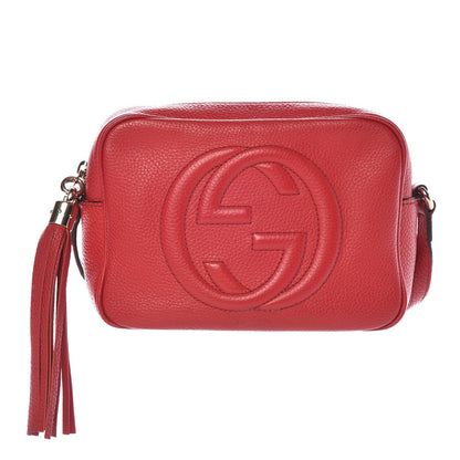 Gucci Pebbled Calfskin Small Soho Disco Bag Tabasco Red 1 of 16