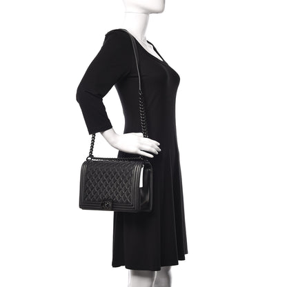 Chanel Caviar Quilted New Medium Boy Flap So Black 2 of 9