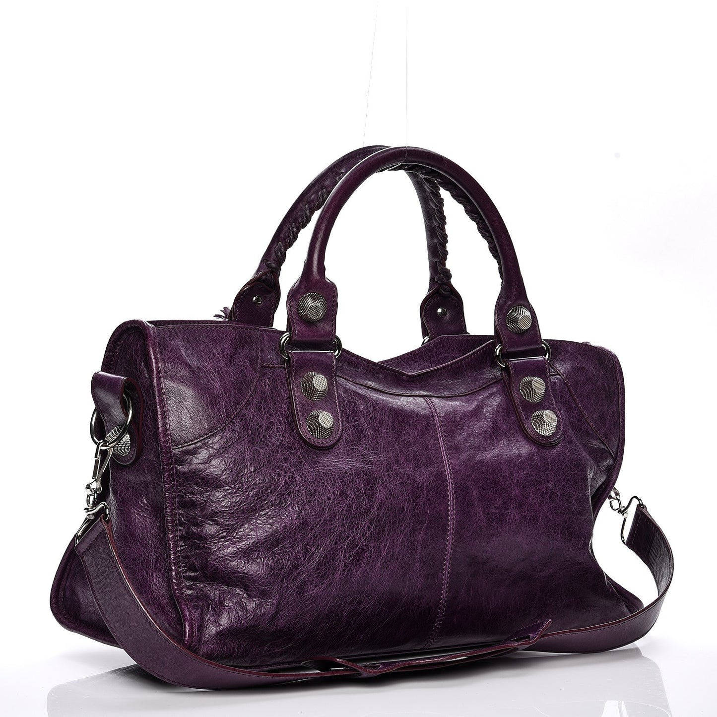 Agneau Giant 21 Silver Hardware Part Time Raisin
