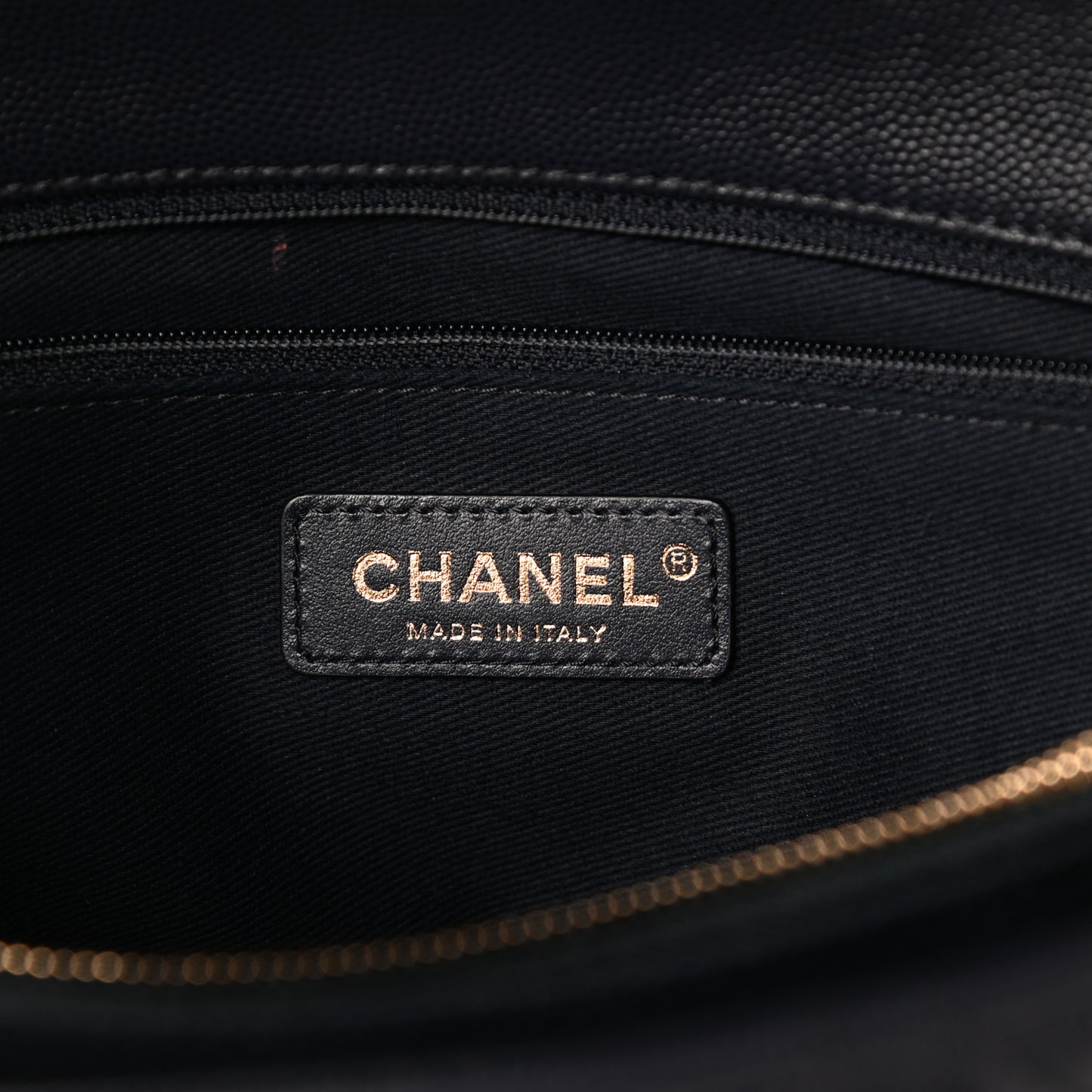 Caviar Quilted Medium Coco Handle Flap Navy Blue