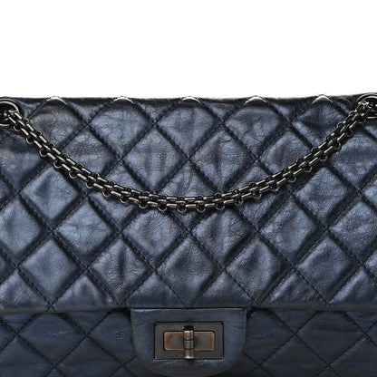 Chanel Aged Calfskin Quilted 2.55 Reissue 227 Flap Marine 7 of 9